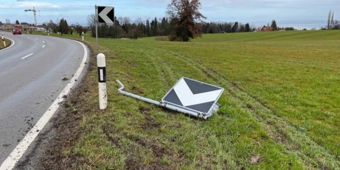 Berg SG: Nach Selbstunfall weggefahren. Berg SG
