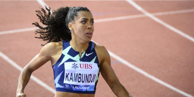 Mujinga Kambundji der Athletissima in LAusanne 2021. Mujinga Kambundji
