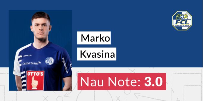 Die Nau.ch-Note für Marko Kvasina vom FC Luzern. FC Luzern
