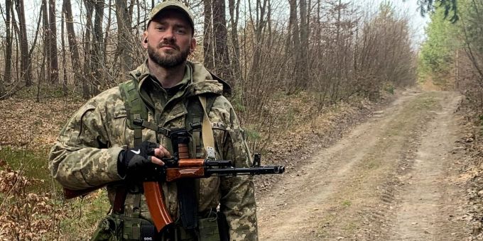Dmytro Dikussar in der Uniform der ukrainischen Streitkräfte. -/Dmytro Dikussar /dpa Dmytro Dikussar