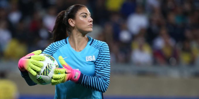 US-Fussballikone Hope Solo sorgt wieder einmal für Aufsehen. Hope Solo