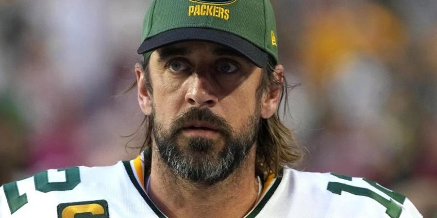 Quarterback Aaron Rodgers von den Green Bay Packers wurde zum wertvollsten Spieler der NFL-Hauptrunde ausgezeichnet. Foto: Rick Scuteri/AP/dpa