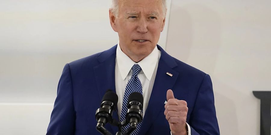 US-Präsident Joe Biden spricht auf dem vierteljährlichen CEO-Treffen der Lobbyorganisation Business Roundtable (BR). Foto: Patrick Semansky/AP/dpa