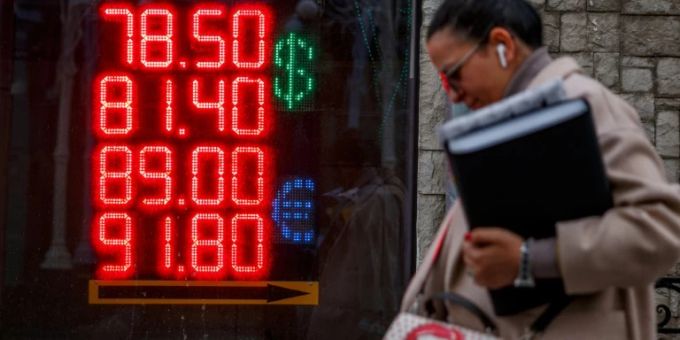 Rubel-Wechselkurse zu Dollar und Euro Rubel-Wechselkurse zu Dollar und Euro