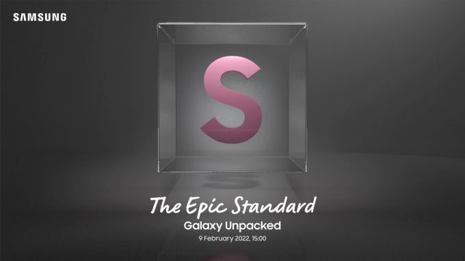 Dieses augenscheinlich offizielle Promobild zum Samsung Galaxy Unpacked bestätigt den Termin. Samsung Galaxy Unpacked S22