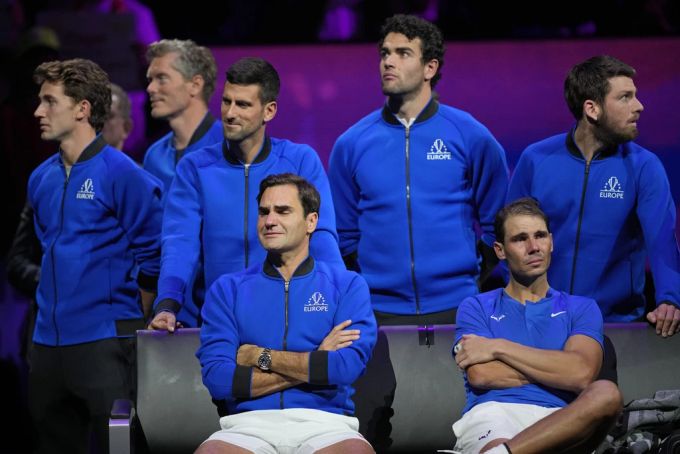Rafael Nadal weint zusammen mit Roger Federer dicke Tränen am Laver Cup. Rafael Nadal