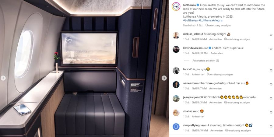 lufthansa first class