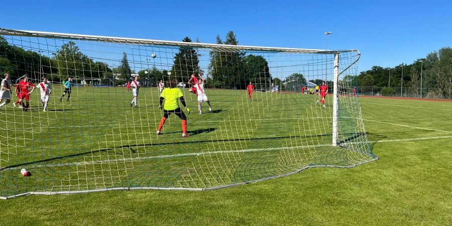 Fussballspieler auf dem Feld