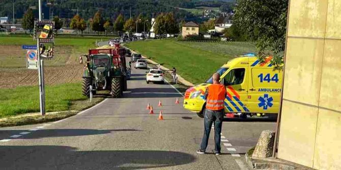 Däniken: Motorradfahrer nach Kollision verletzt