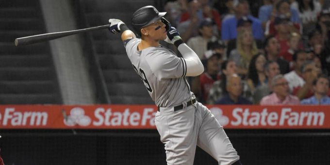 Baseball-Star Aaron Judge im Einsatz für die New York Yankees.