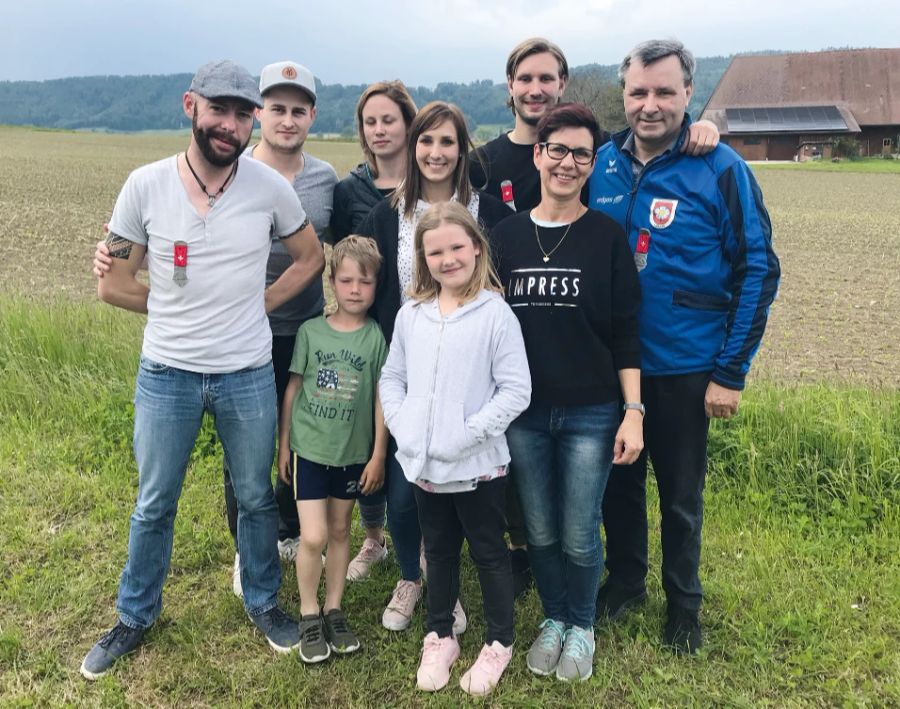 Die Familie Salzmann ist äusserst sportbegeistert – wie hier am Feldschiessen 2019.