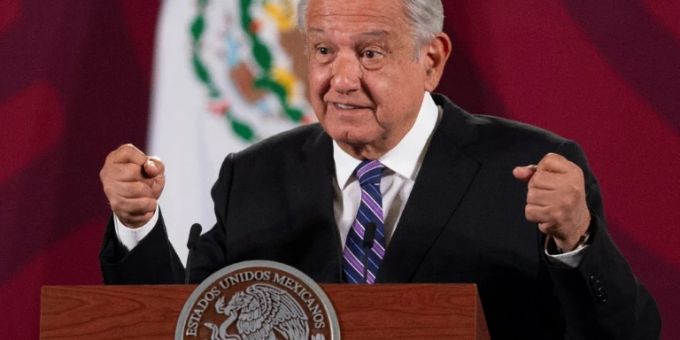 Der mexikanische Präsident Andres Manuel Lopez Obrador. Andres Manuel Lopez Obrador
