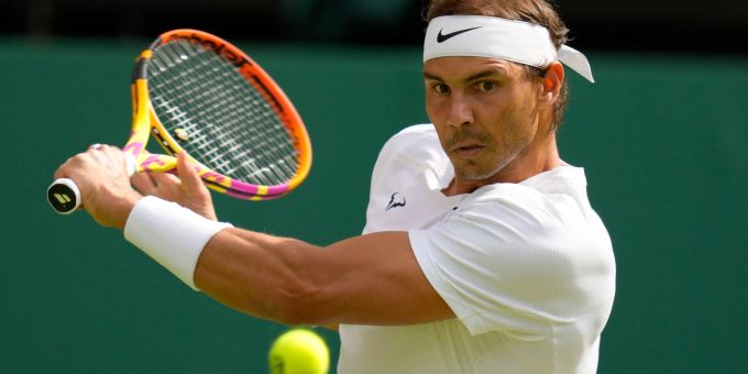 Sieg mit Satzverlust und in der dritten Runde: Rafael Nadal in Aktion. Kirsty Wigglesworth/AP/dpa Rafael Nadal