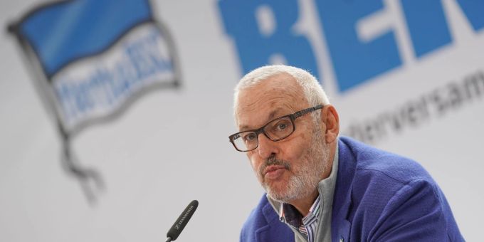 Hertha-Präsident Werner Gegenbauer kritisiert Investor Lars Windhorst. Hertha-Präsident Werner Gegenbauer kritisiert Investor Lars Windhorst.