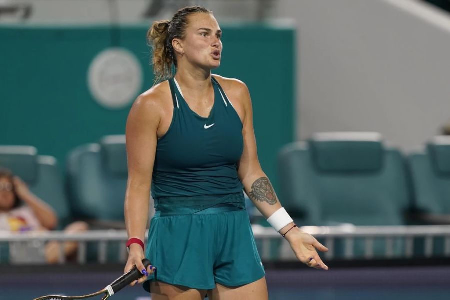 Der Entscheid von Wimbledon hat unter anderem für Aryna Sabalenka Konsequenzen.