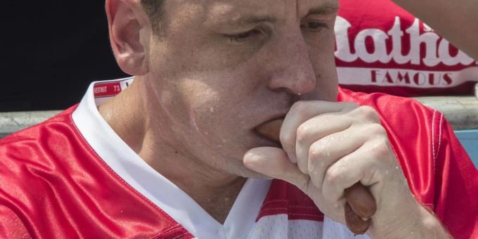 Dem Wettesser Joey Chestnut fehlte laut eigener Aussage das nötige Training. Joey Chestnut