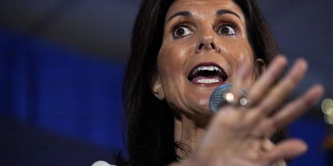 Die ehemalige UN-Botschafterin der USA, Nikki Haley, tritt bei der Vorwahl der Republikaner in New Hampshire an. Foto: Robert F. Bukaty/AP/dpa Die ehemalige UN-Botschafterin der USA, Nikki Haley, tritt bei der Vorwahl der Republikaner in New Hampshire an. Foto: Robert F. Bukaty/AP/dpa