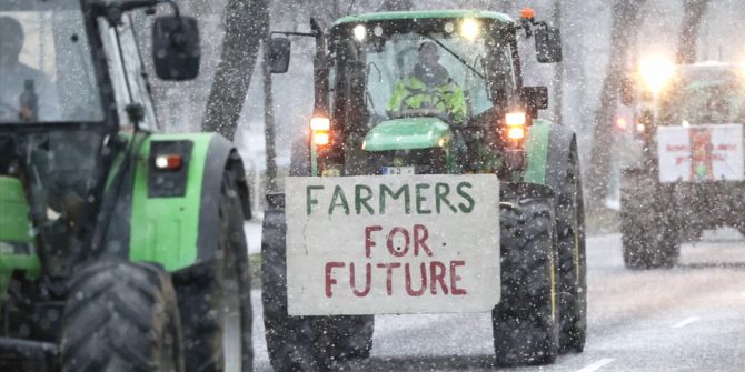 Bauern-Proteste Klimakleber