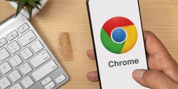 Smartphone Icon Google Chrome Hand Tastatur