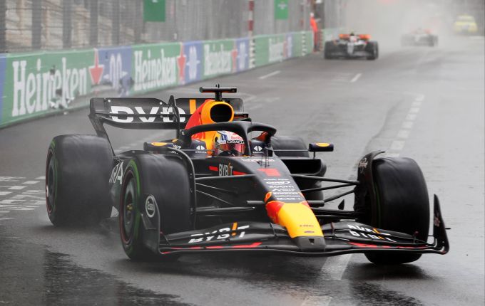 Max Verstappen (Red Bull) beim Monaco-GP der Formel 1. Formel 1 Monaco Verstappen
