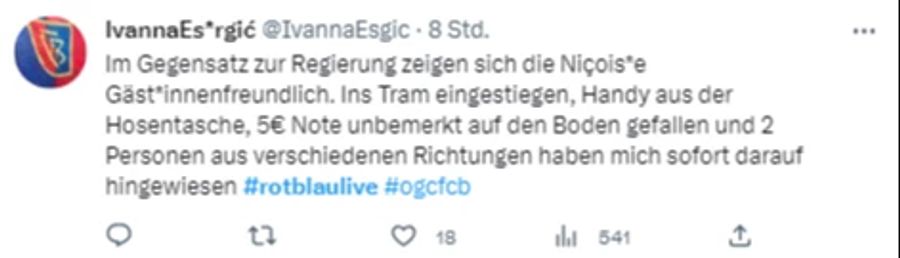 Immerhin: Die Einheimischen seien im Gegensatz zur Regierung sehr freundlich, schreibt ein FCB-Fan vor Ort.