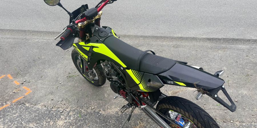 Mit Motorrad verunfallt