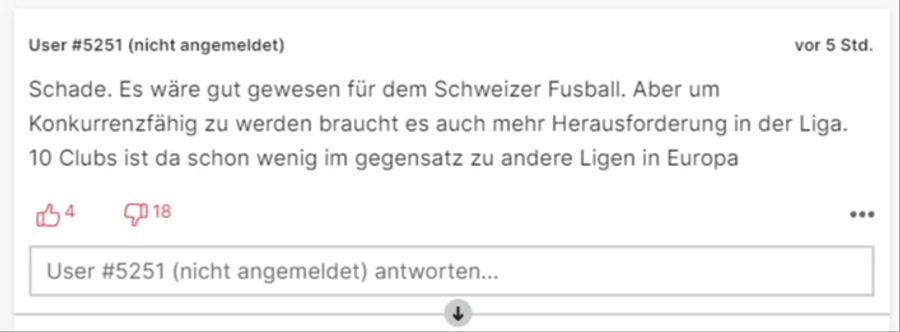 Einige denken noch weiter und philosophieren über die Bedeutung des FCB-Resultats für den Schweizer Fussball insgesamt.