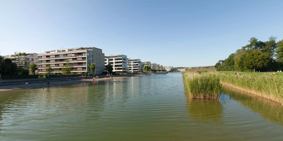 Der Glattparksee in Opfikon.