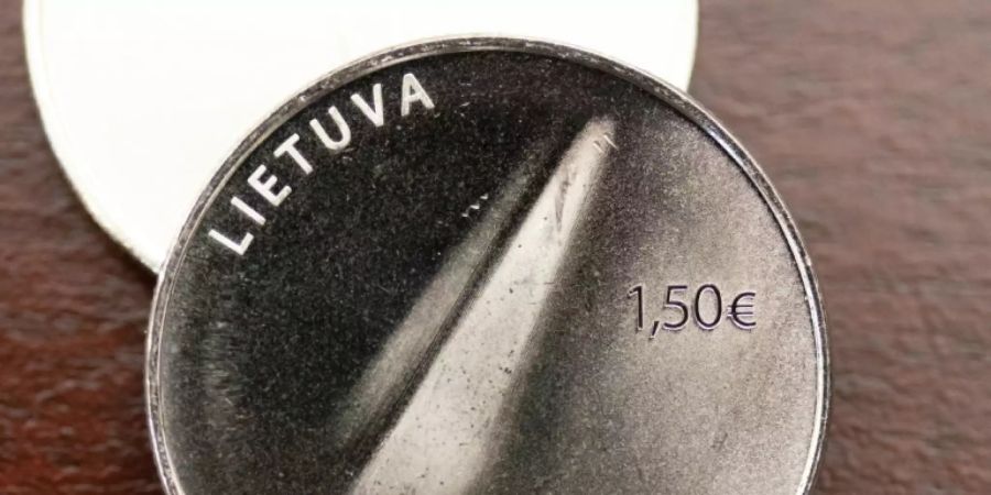 Die Sammlermünze im Wert von 1,50 Euro der litauischen Zentralbank.