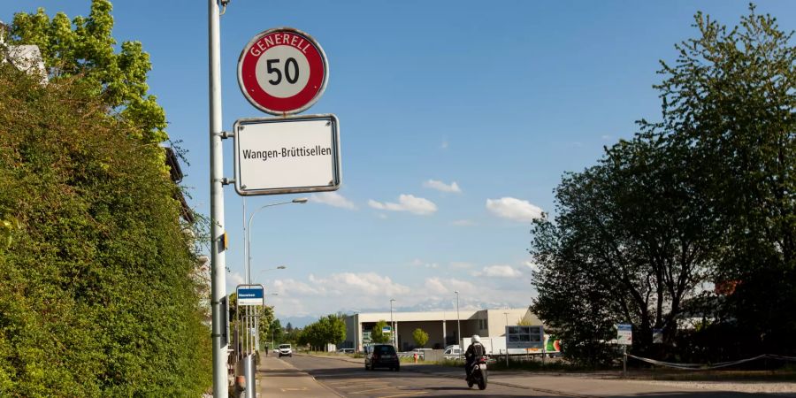 Ortsschild von Wangen-Brüttisellen.