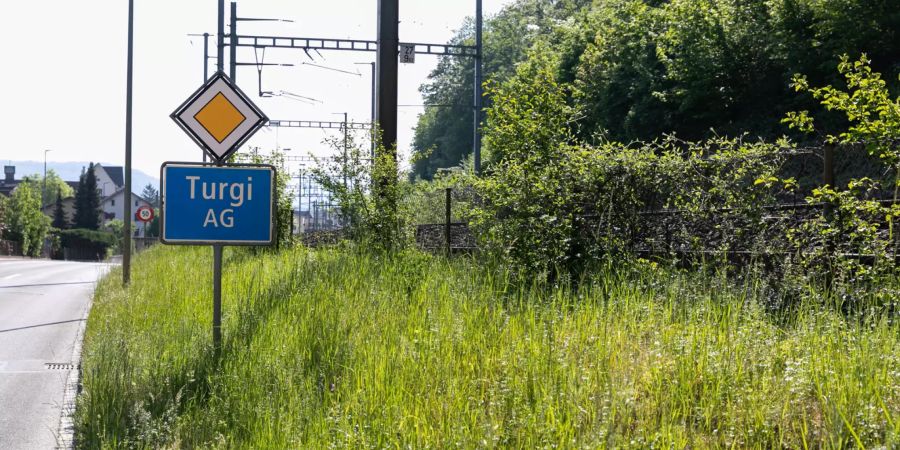 Die Einfahrt von Gebenstorf in Turgi.