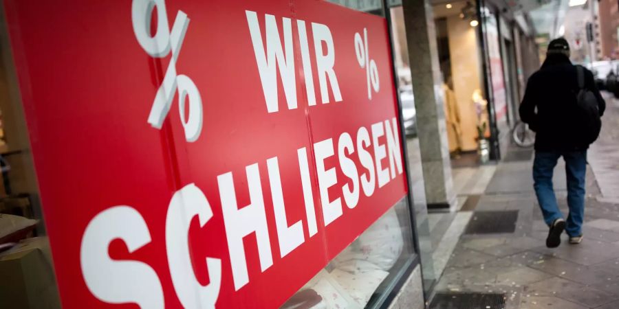 Geschäft schliesst Pleitewelle