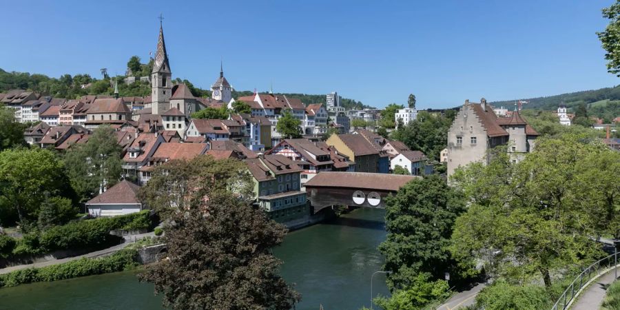 Die Altstadt von Baden.