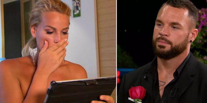 Bachelorette Chanelle wird fies von Kandidat Jamy hintergangen. Bachelorette 2020