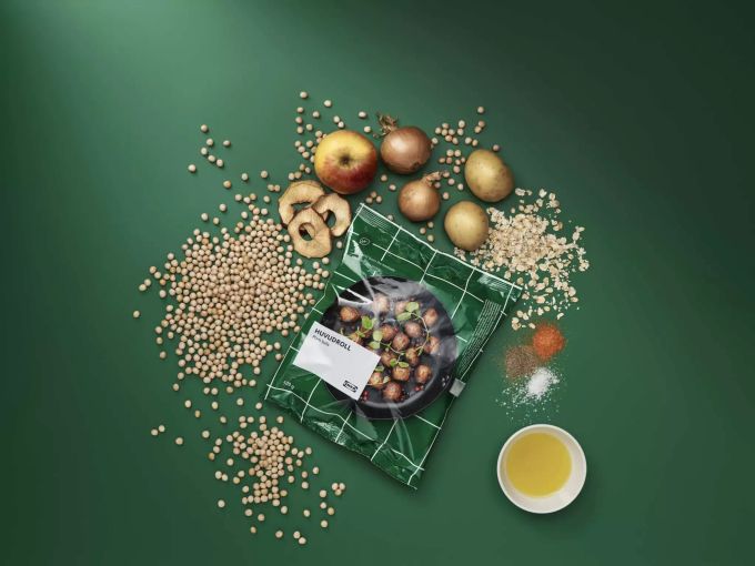 Alle Zutaten des neuen Erbsenproteinbällchen sind vegan. Vegan Erbsenproteinbällchen
