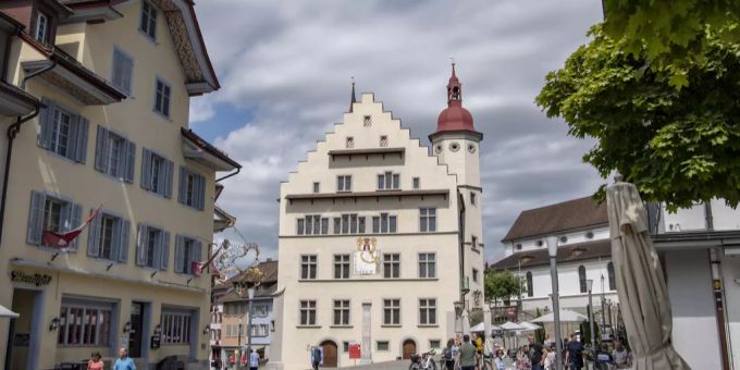 Der Rathausplatz in der Altstadt von Sursee. (Symbilbild) sursee