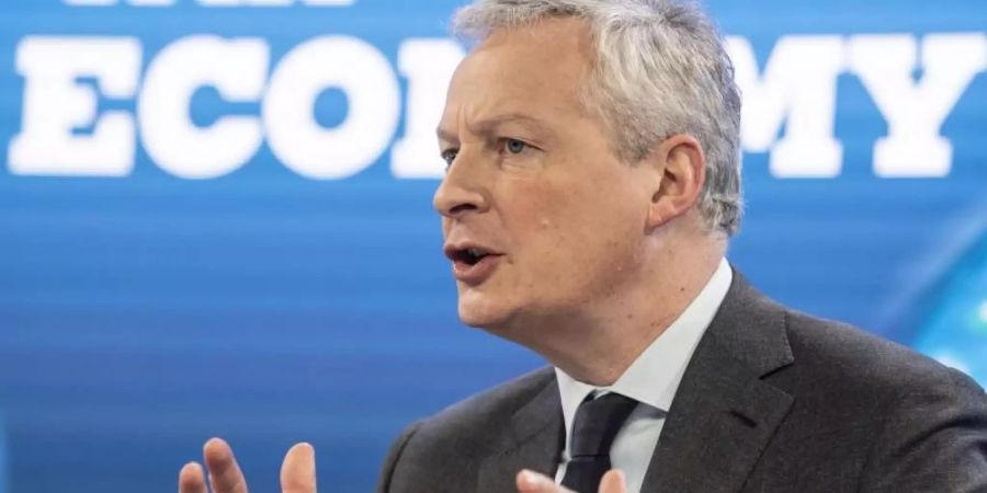 Frankreichs Wirtschafts- und Finanzminister Bruno Le Maire. Foto: Alessandro Della Valle/KEYSTONE/dpa
