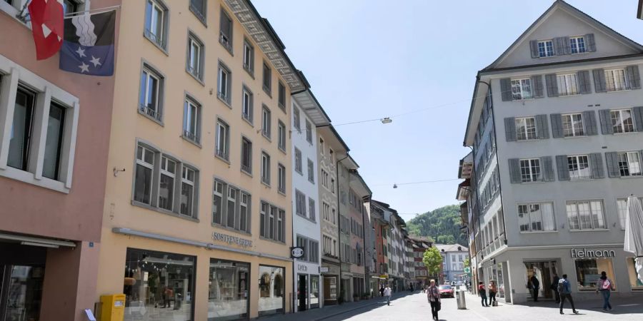 Die weite Gasse in Baden.