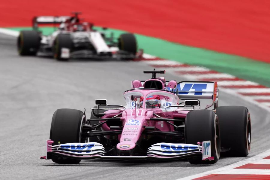 Sergio Perez (Racing Point) im Freien Training der Formel 1 vor dem Grossen Preis von Österreich.