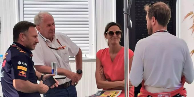 Ermahnung - Vettel, Marko und Horner ohne Masken beim Plaudern erwischt