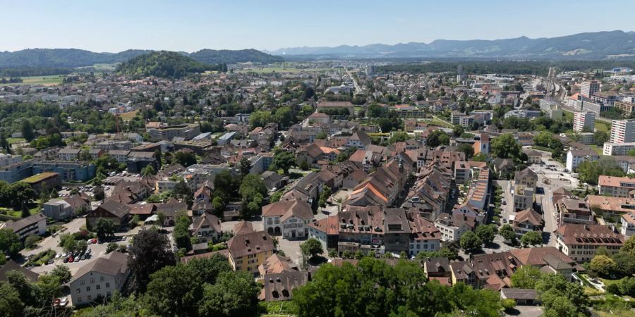 Die Stadt Lenzburg.