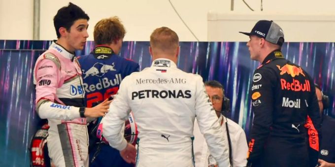 Esteban Ocon und Max Verstappen gerieten nach dem Brasilien-GP 2018 aneinander. Esteban Ocon