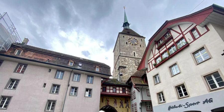 Die Altstadt von Aarau.