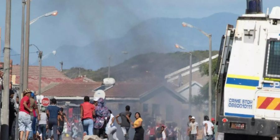 Proteste in Kapstadt