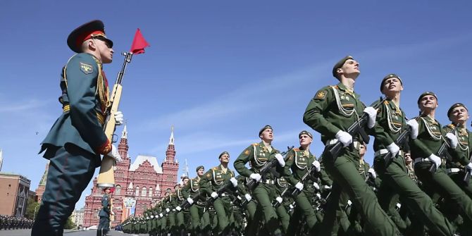 Russland Parade Coronavirus