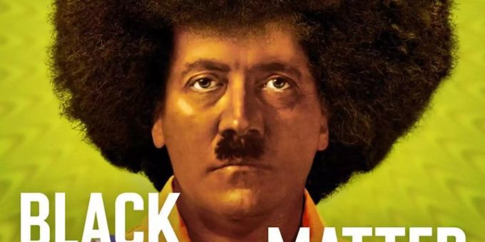 Das tschechische Magazin zeigt Hitler im Afro und mit schwarzer Hautfarbe. magazin tschechien