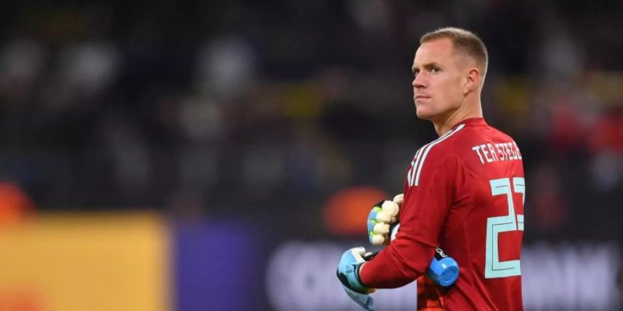 Die Vertragsgespräche zwischen Marc-André ter Stegen und dem FC Barcelona sind vorläufig auf Eis gelegt worden. Foto: Marius Becker/dpa