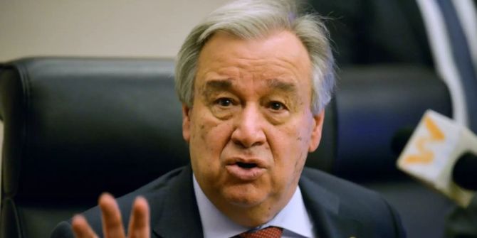 António Guterres vereinte Nationen