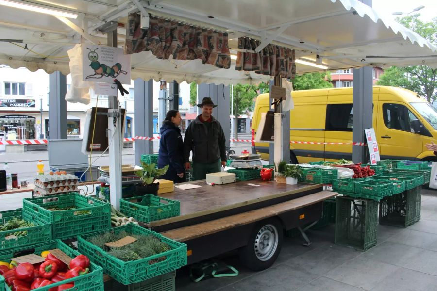 Gemüsestand am Frischmarkt Dietikon