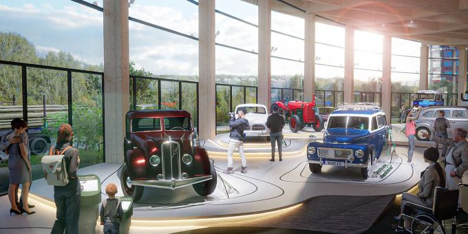 Die World of Volvo soll auch einen Einblick in die Fahrzeughistorie der schwedischen Automarke geben. Die World of Volvo soll auch einen Einblick in die Fahrzeughistorie der schwedischen Automarke geben.